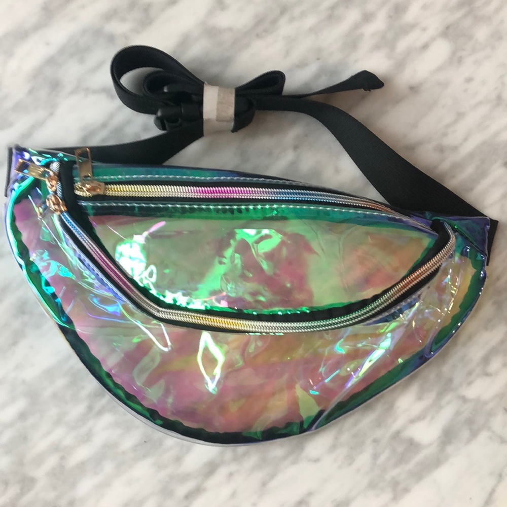 NEW iridescent waist pouch